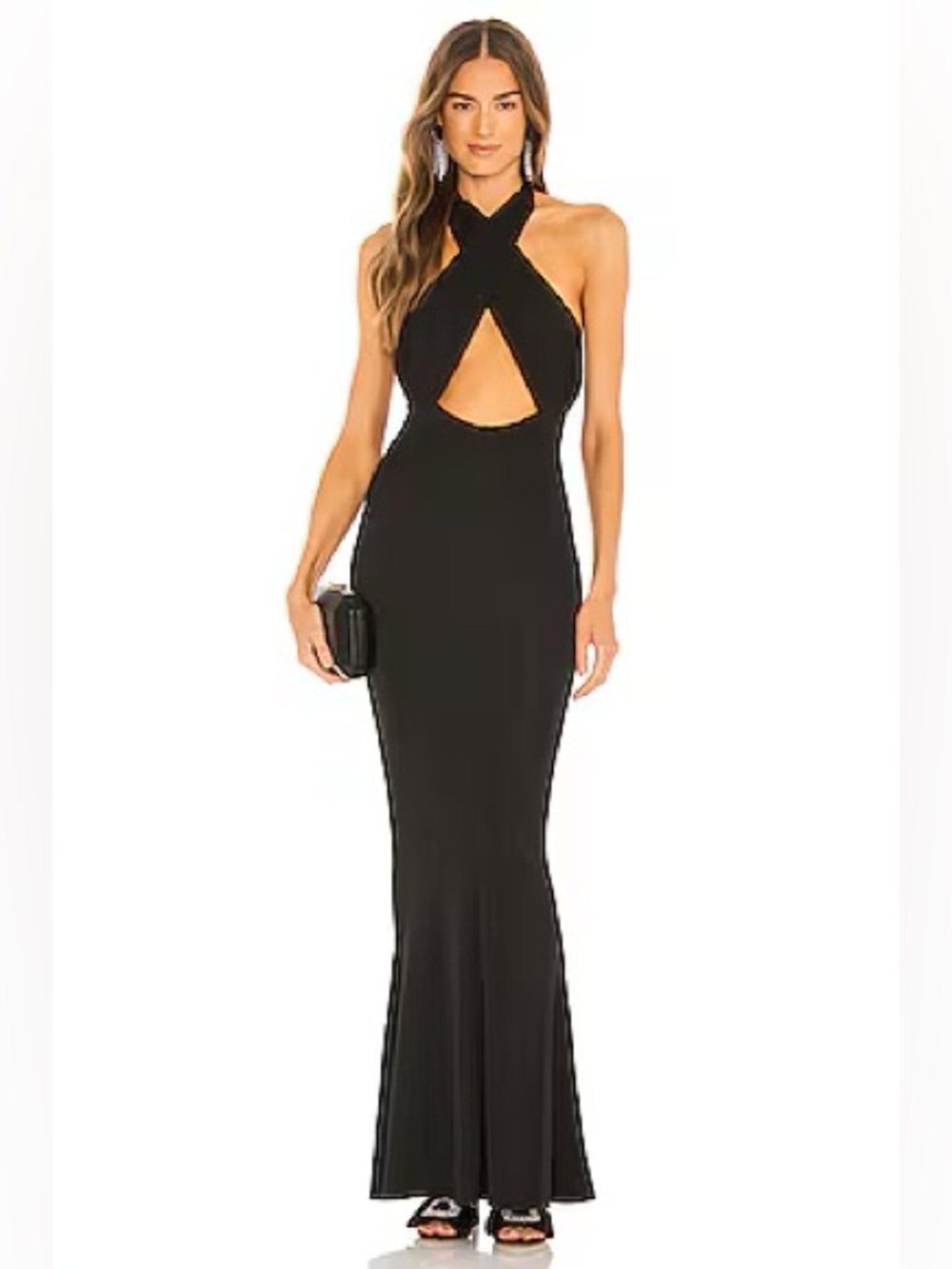 Michael Costello x REVOLVE Cross Front Maxi Dress NWT Size Large Sold Out Online